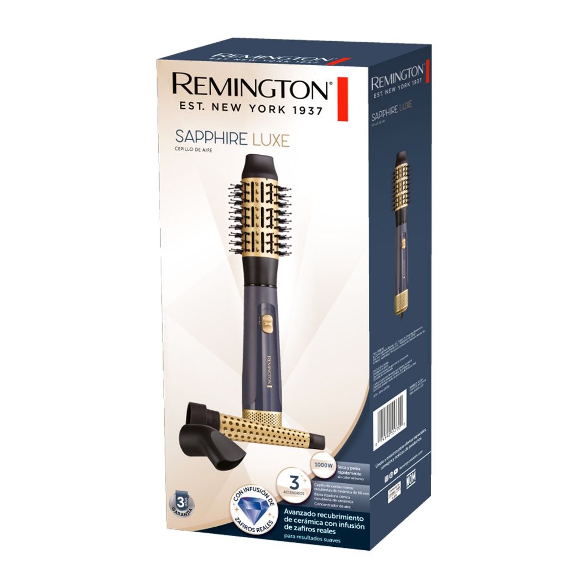 Cepillo de Aire Multiestilizador 1000 W Sapphire Luxe REMINGTON AS20A