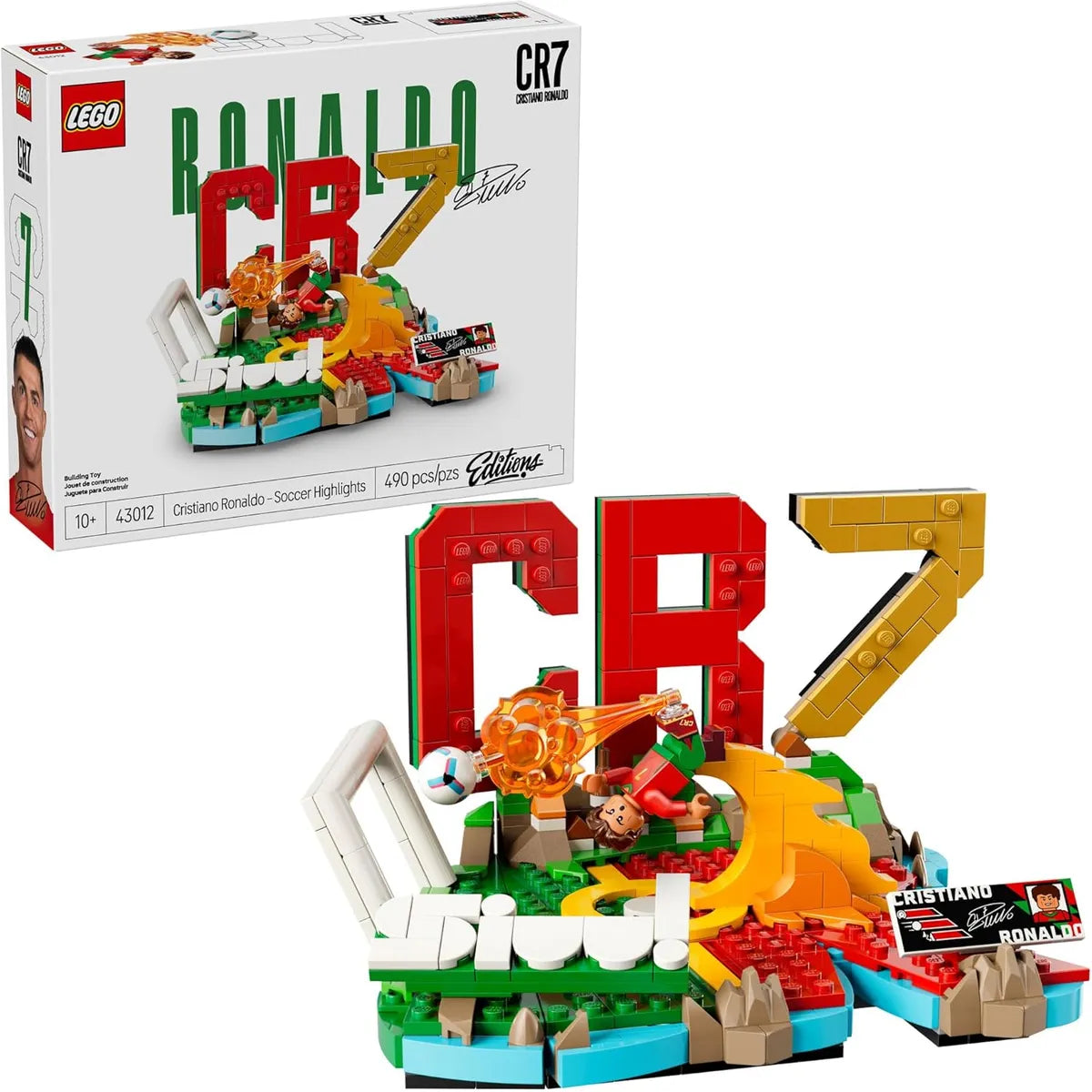 Set de Construcción Cristiano Ronaldo Momentos Destacados 490 Piezas LEGO Editions 43012