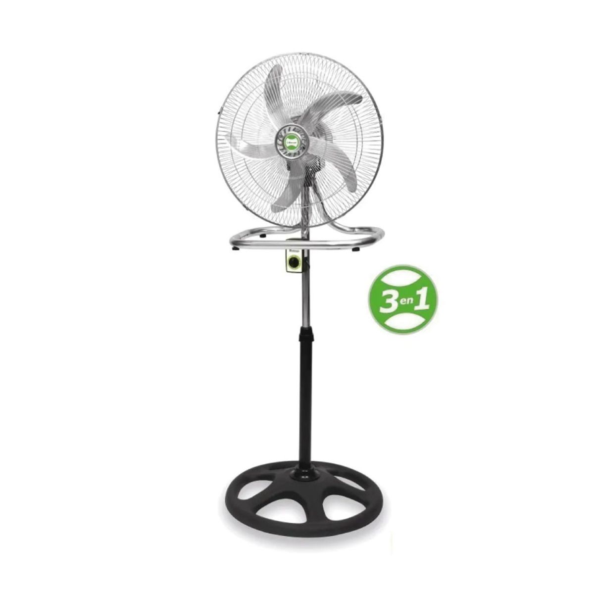 Ventilador 3 en 1 de 18" 200 W con 5 Aspas Metálicas BOSSKO BK-8219VI