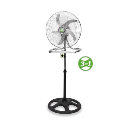 Ventilador 3 en 1 de 18" 200 W con 5 Aspas Metálicas BOSSKO BK-8219VI