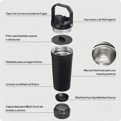 Botella Shaker Térmica de Acero 591 ml / 20 oz STANLEY Vitalize