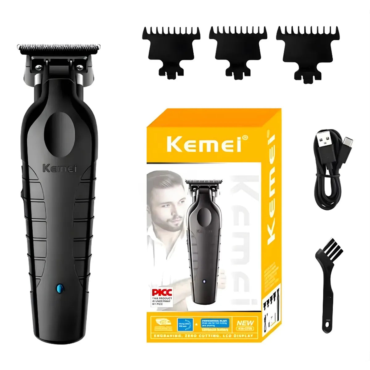 Patillera Trimmer Profesional Inalámbrica KEMEI KM-2299
