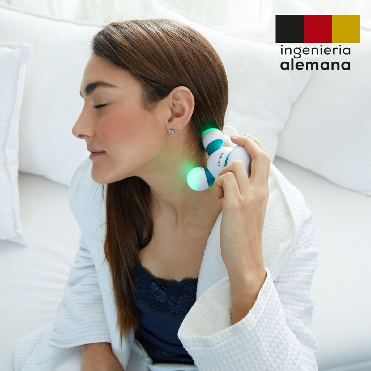 Mini Masajeador Vibratorio con Luz LED BEURER MG 16R
