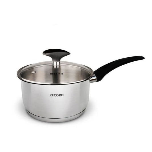 Cacerola de Acero Inoxidable con Tapa de Vidrio 16 cm RECORD Gia Plus N°16