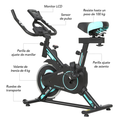 Bicicleta Spinning Volante 4 kg ATLETIS K100