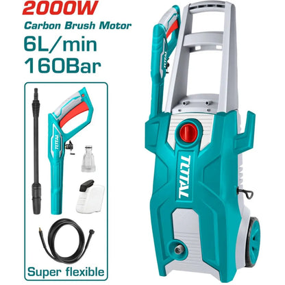 Hidrolavadora de Alta Presión 2000 W 160 bar TOTAL TGT11376