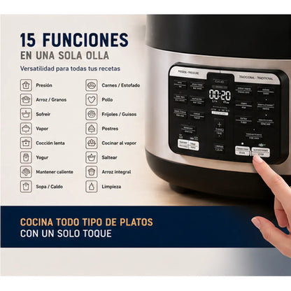 Multi-Olla Rápida Ovalada 5.7 L 15 Funciones Bioceramic OSTER CKSTPCECOV57