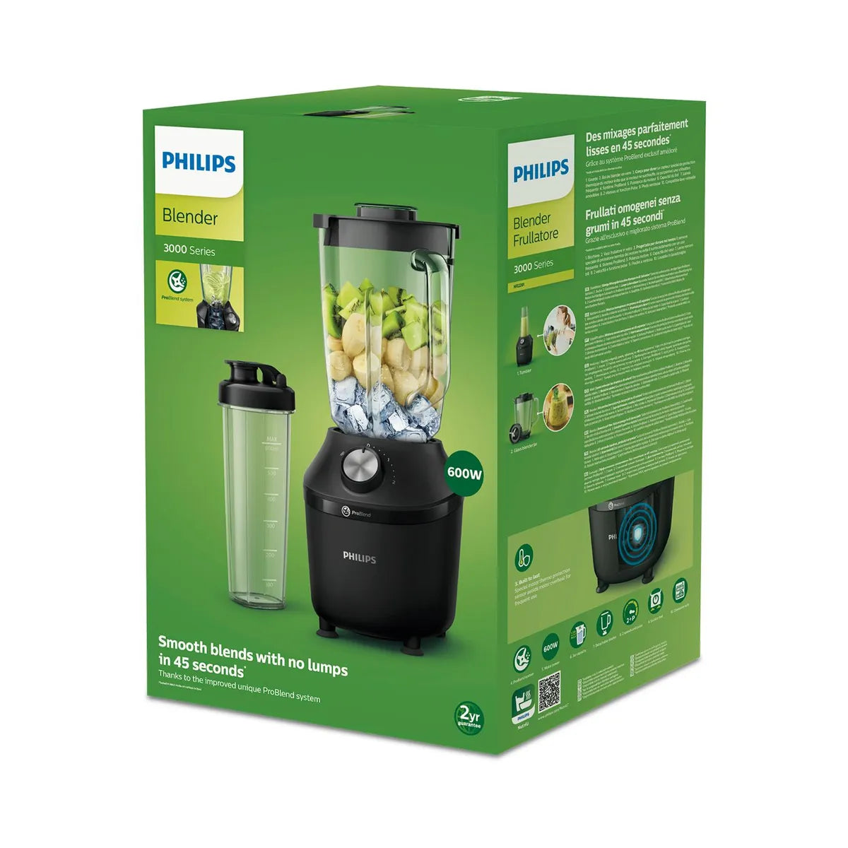Licuadora ProBlend 2 L 600 W con Botella Portátil PHILIPS HR2291/41