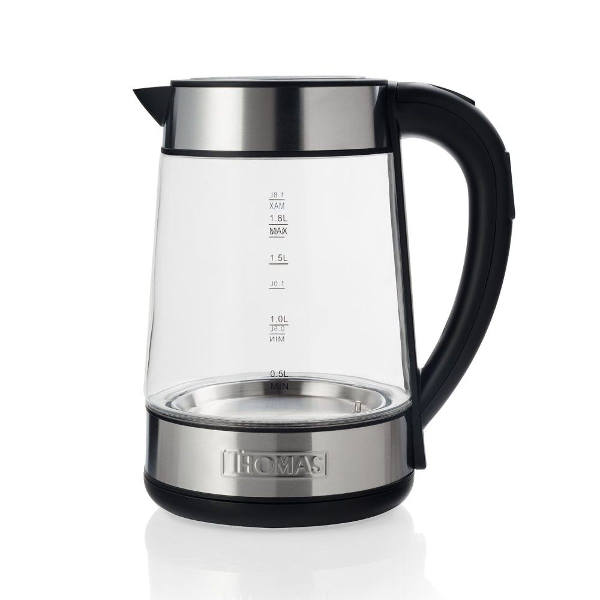 Hervidor de Vidrio Templado 1.8 L con Control de Temperatura THOMAS TH-6070VI