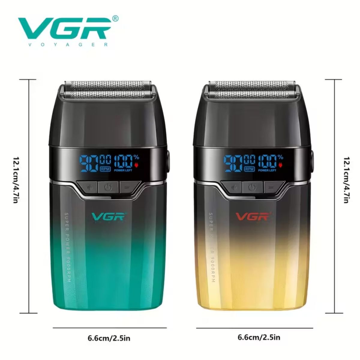 Afeitadora Shaver Profesional Recargable 9000 RPM VGR V-308