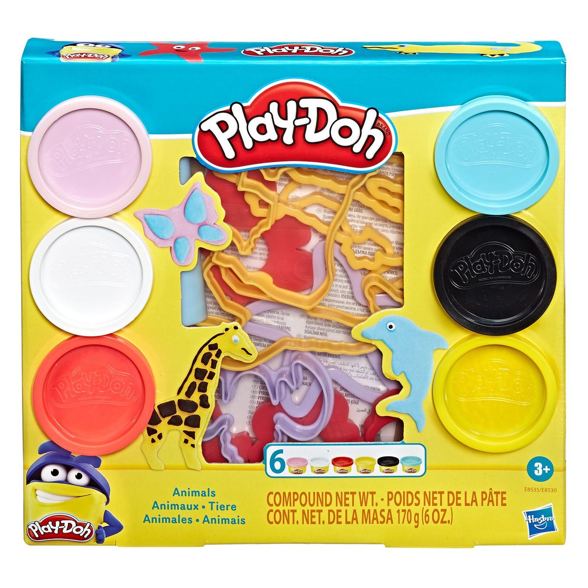 Set de Masa Moldeable Fundamentals 6 Botes PLAY-DOH E8530
