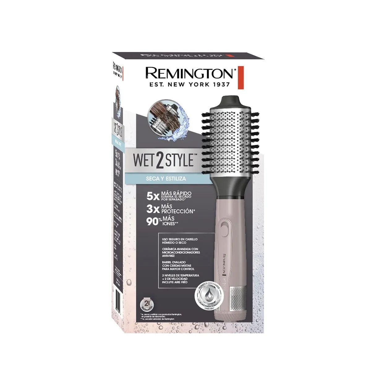 Cepillo de Aire Wet2Style Seca y Estiliza 1200 W REMINGTON AS15A