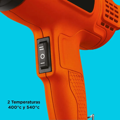 Pistola de Calor 1500 W hasta 540 °C BLACK+DECKER HG1500