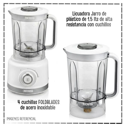 Licuadora y Procesadora de Alimentos 900 W 1.5 L THOMAS TH-9170B