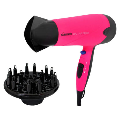 Secadora de Cabello 2000 W con 2 Temperaturas SIEGEN SG-3025F