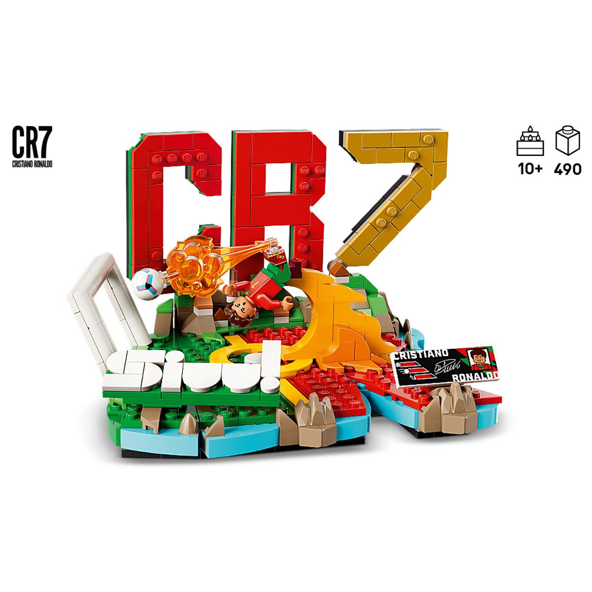 Set de Construcción Cristiano Ronaldo Momentos Destacados 490 Piezas LEGO Editions 43012