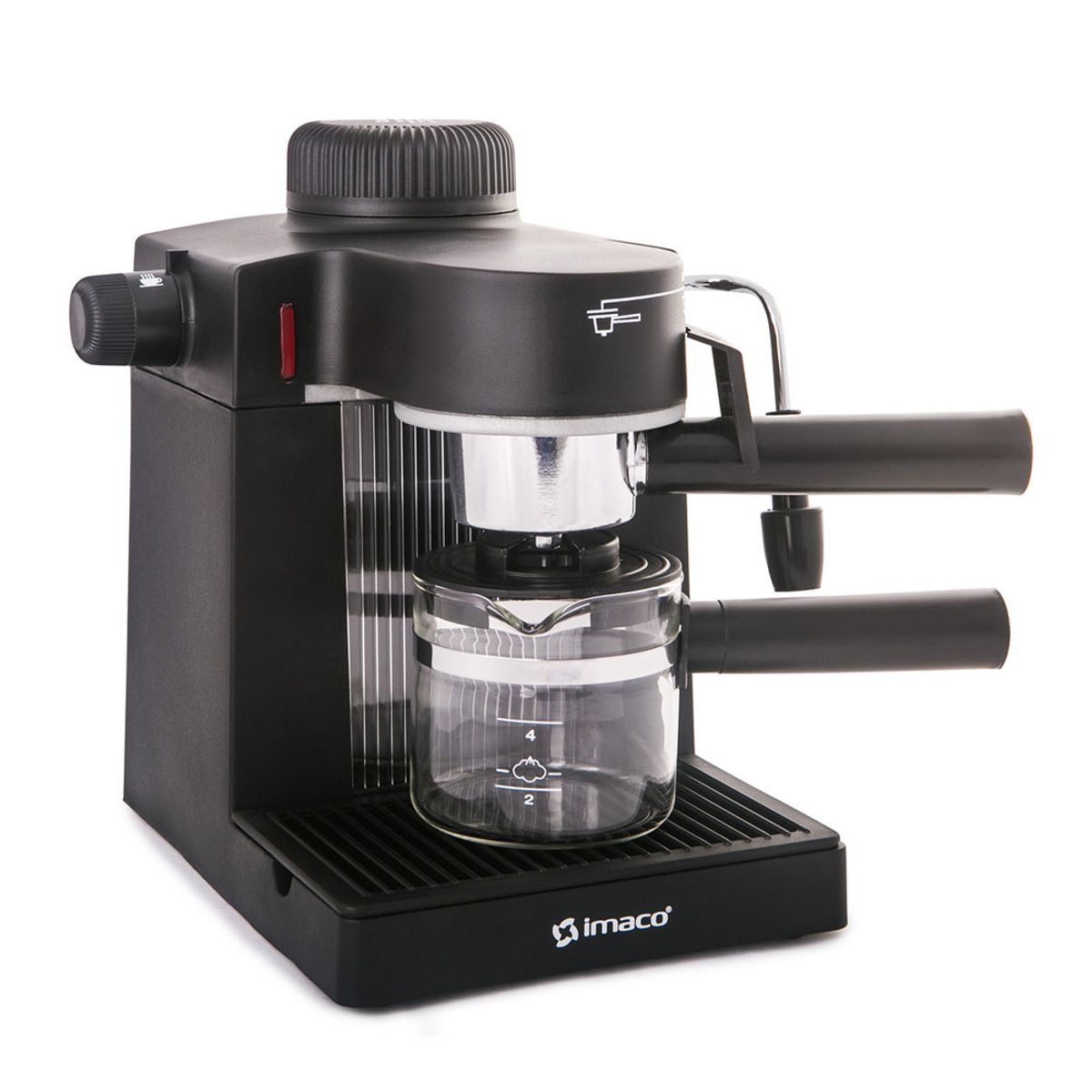 Cafetera Espresso y Capuccino 5 Bares 4 Tazas IMACO IECM5B