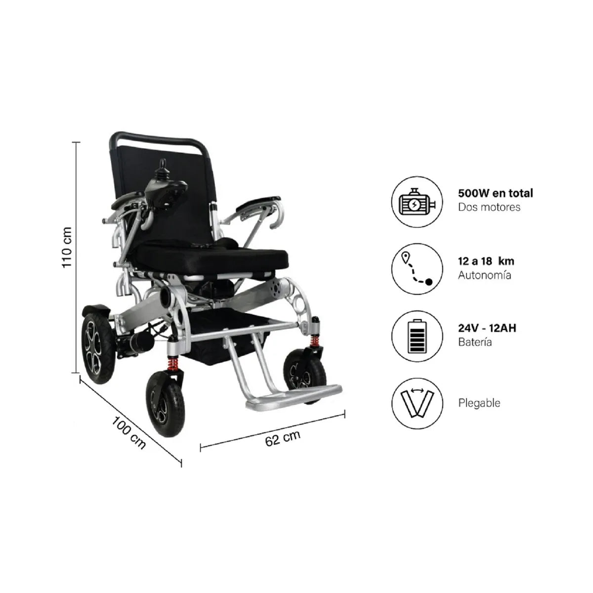 Silla de Ruedas Eléctrica Plegable Premium Travel FIRST CARE