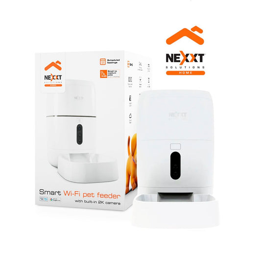 Dispensador Inteligente de Alimento para Mascotas con Cámara 2K NEXXT NHA-P610
