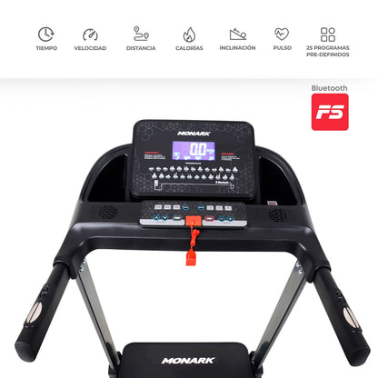 Trotadora Eléctrica 18 km/h con Inclinación Electrónica MONARK T-350