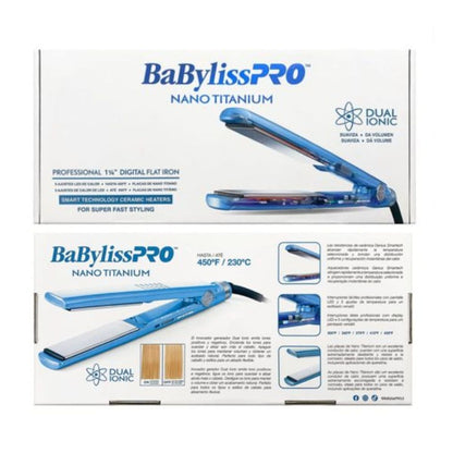 Plancha Alisadora Nano Titanium Dual Ionic 1 1/4" BABYLISS PRO BNT9125TPE