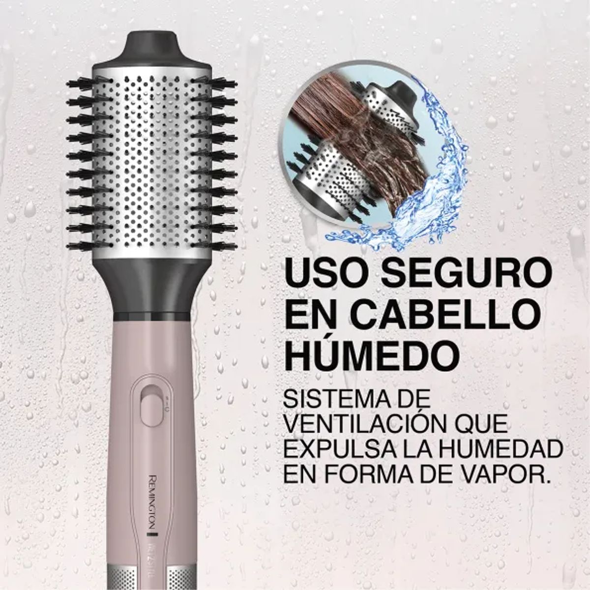 Cepillo de Aire Wet2Style Seca y Estiliza 1200 W REMINGTON AS15A