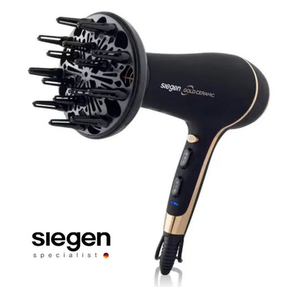 Secadora de Cabello Iónica 2400 W con Difusor SIEGEN SG-3035