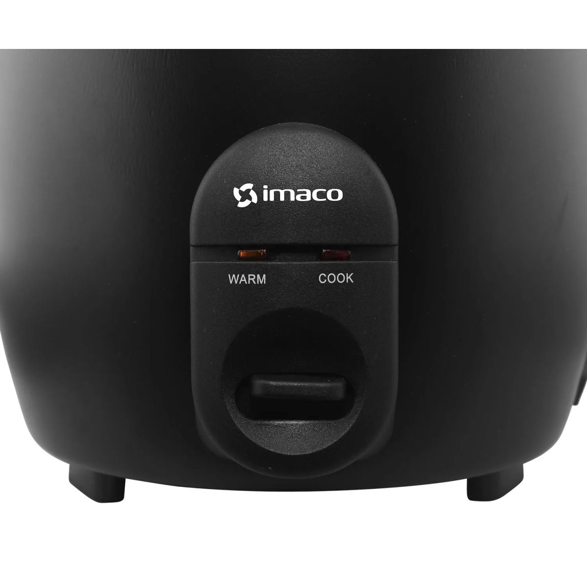 Olla Arrocera 1.8 L Negra con Tapa de Vidrio IMACO RC18N