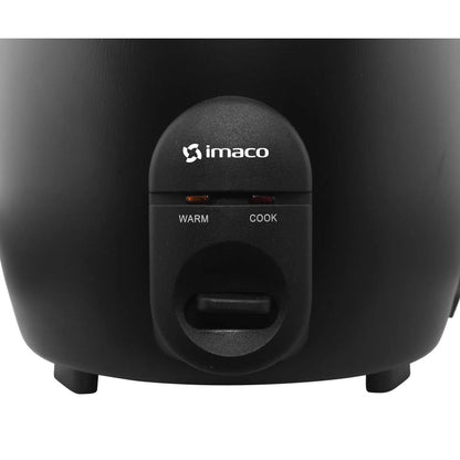 Olla Arrocera 1.8 L Negra con Tapa de Vidrio IMACO RC18N