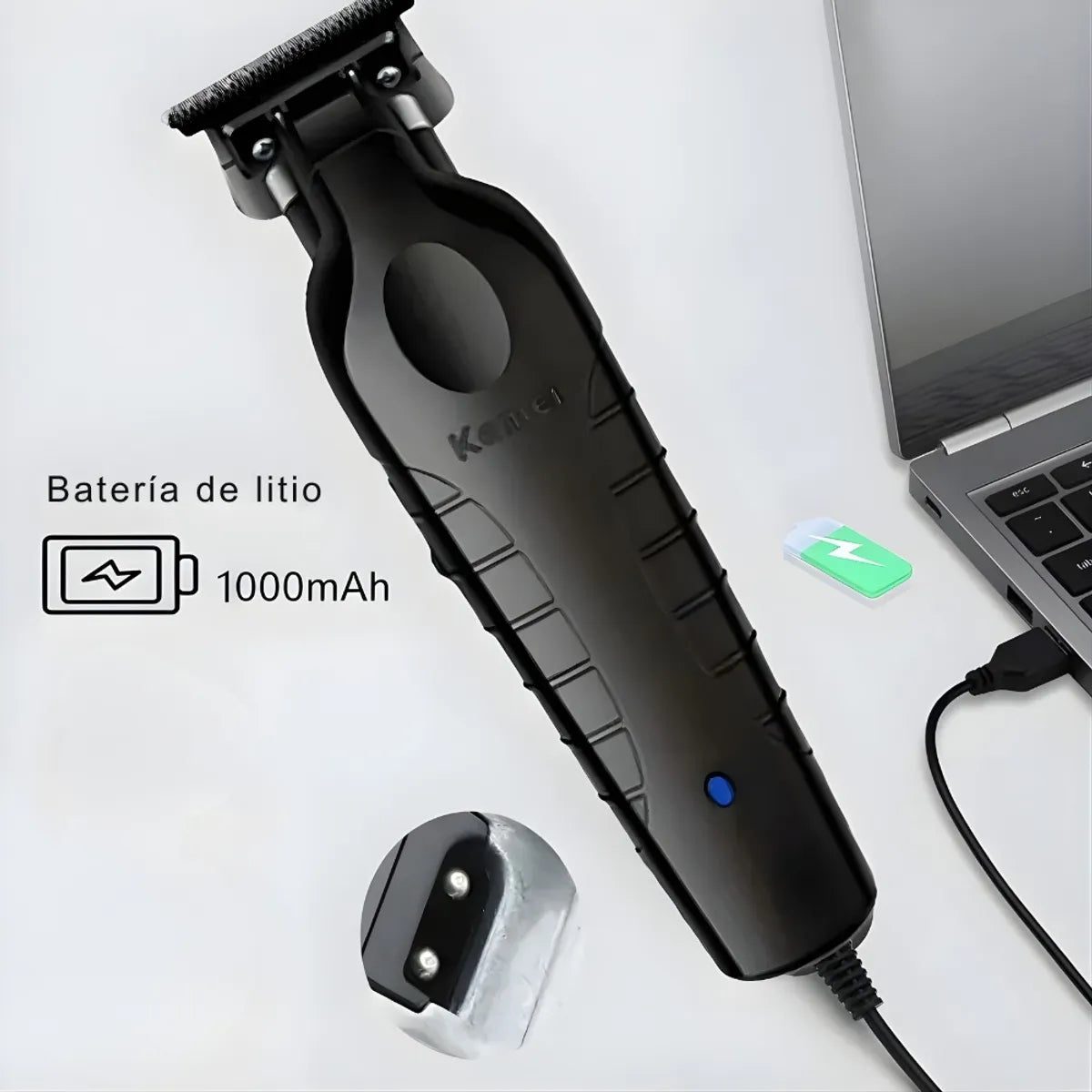 Patillera Trimmer Profesional Inalámbrica KEMEI KM-2299