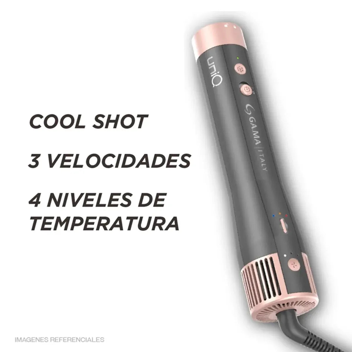 Multistyler 4 en 1 Seca, Alisa y Ondula Motor Brushless GAMA UniQ Aura