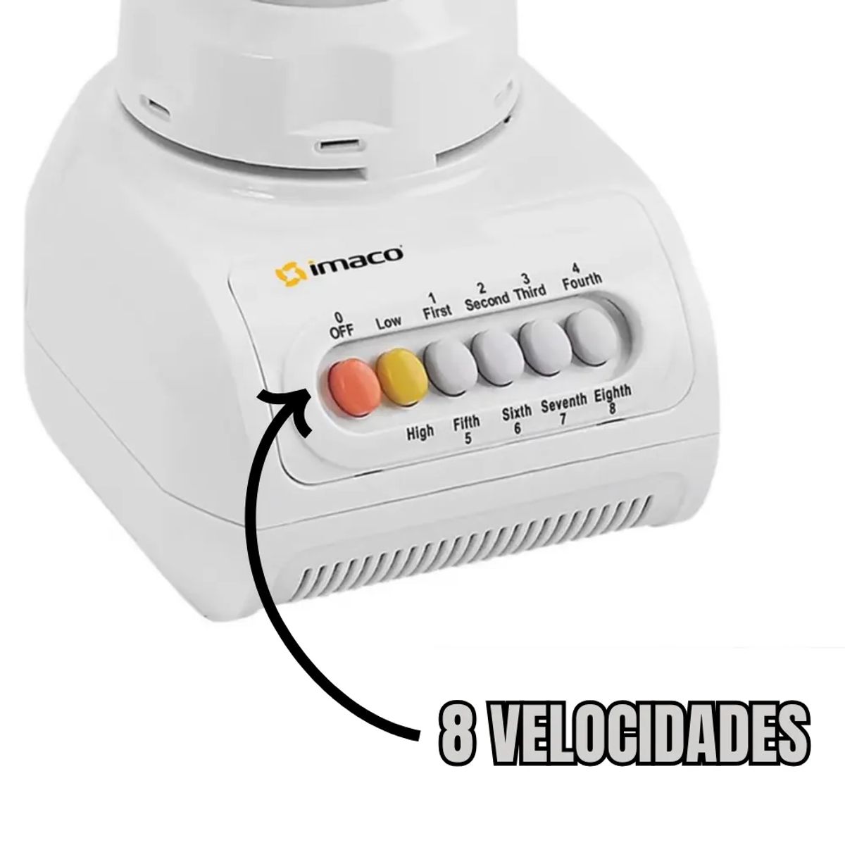 Licuadora de Vaso de Vidrio 1.5 L 350 W IMACO BL888V