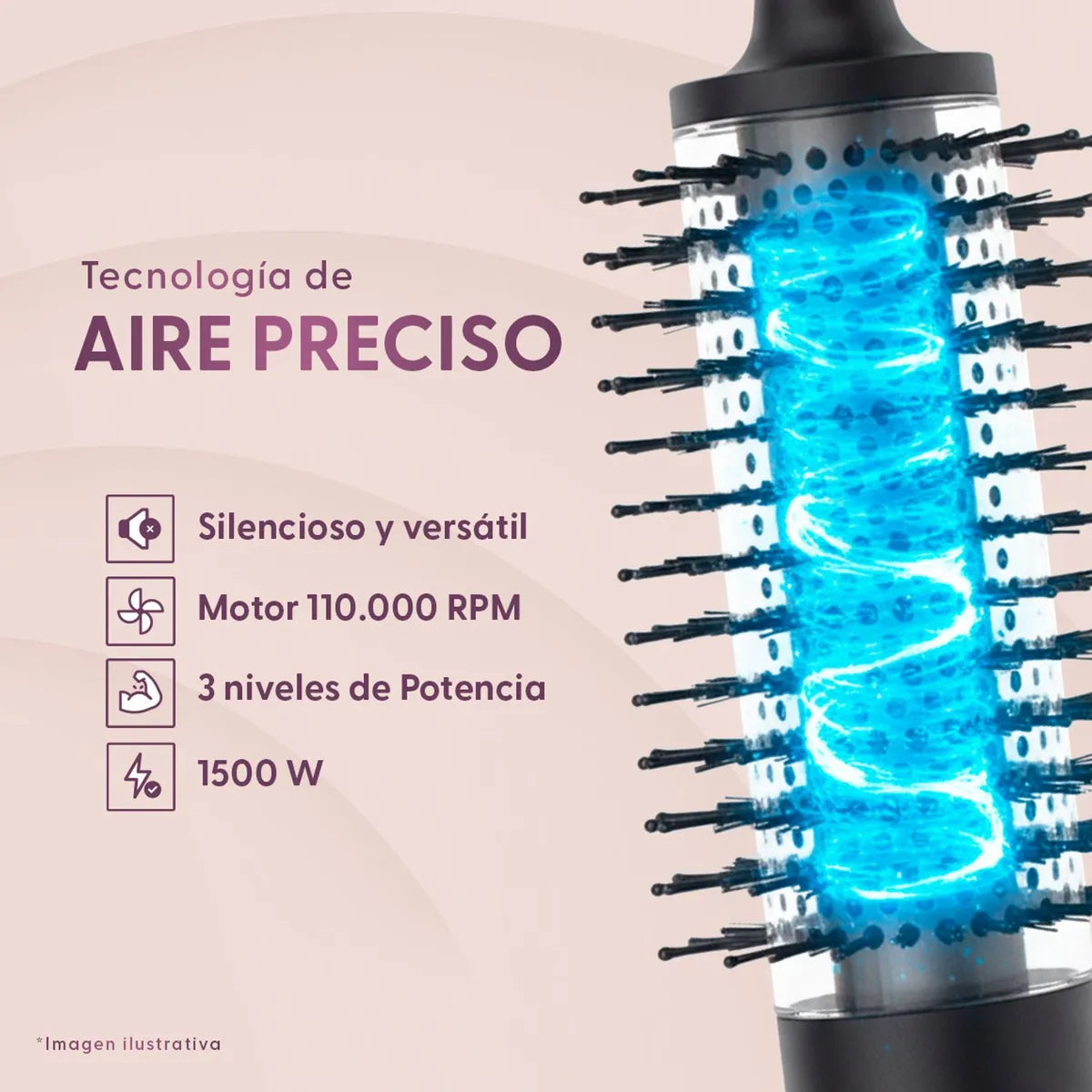 Cepillo Secador Multistyler 8 en 1 Iónico 1500 W ULA